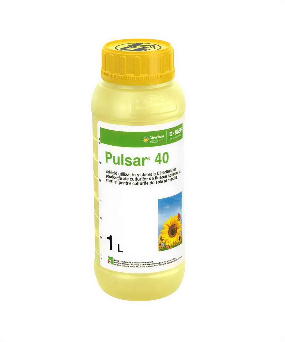 Erbicid PULSAR 40 - 1 Litru, Imazamox, Floarea Soarelui, Mazăre, Soia, Orez, BASF 2