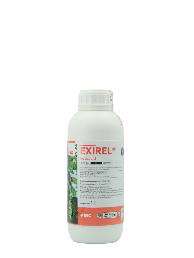 Insecticid EXIREL – 5 Litri, Mar, Par, Gutui, Prun, Cires, Visin, Vita de vie, FMC