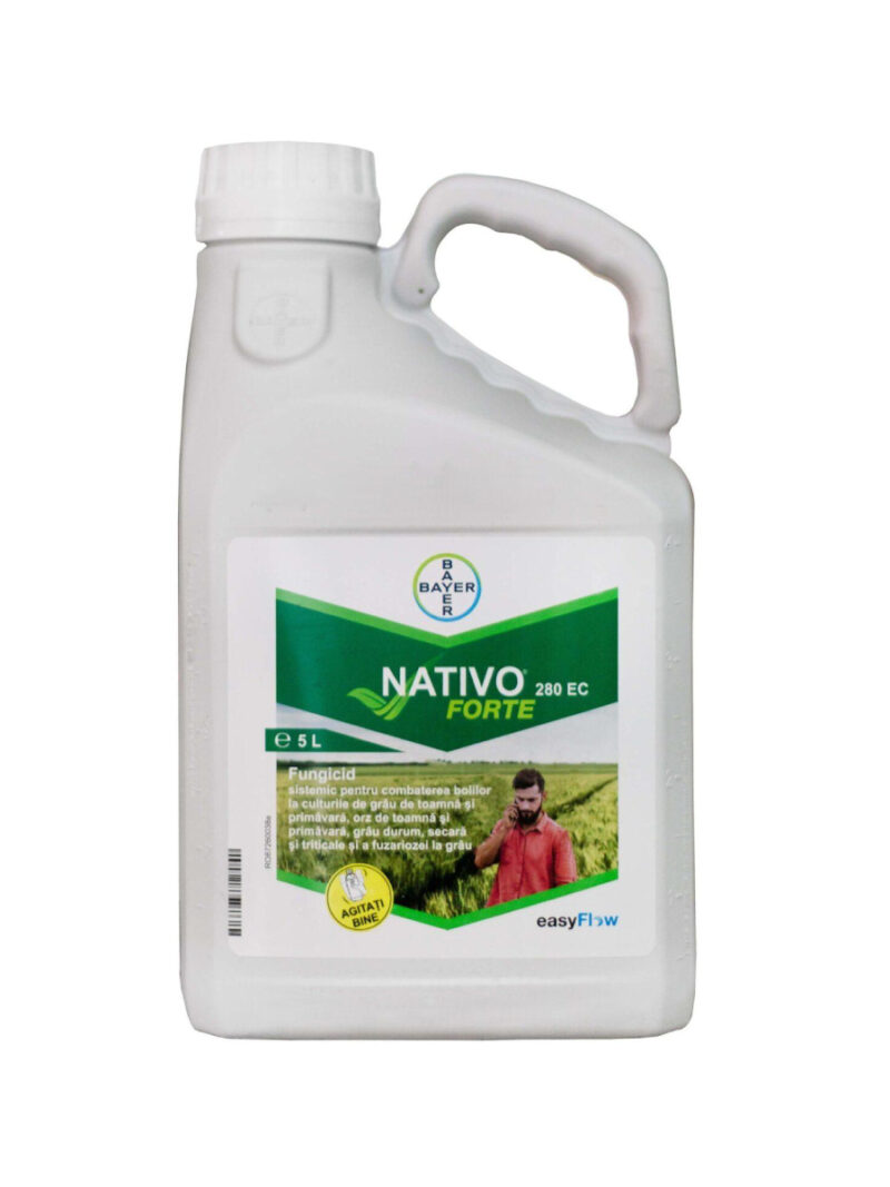 Fungicid NATIVO FORTE 280 EC - 5 Litri, Grau, Orz, Secară, Sistemic, BAYER