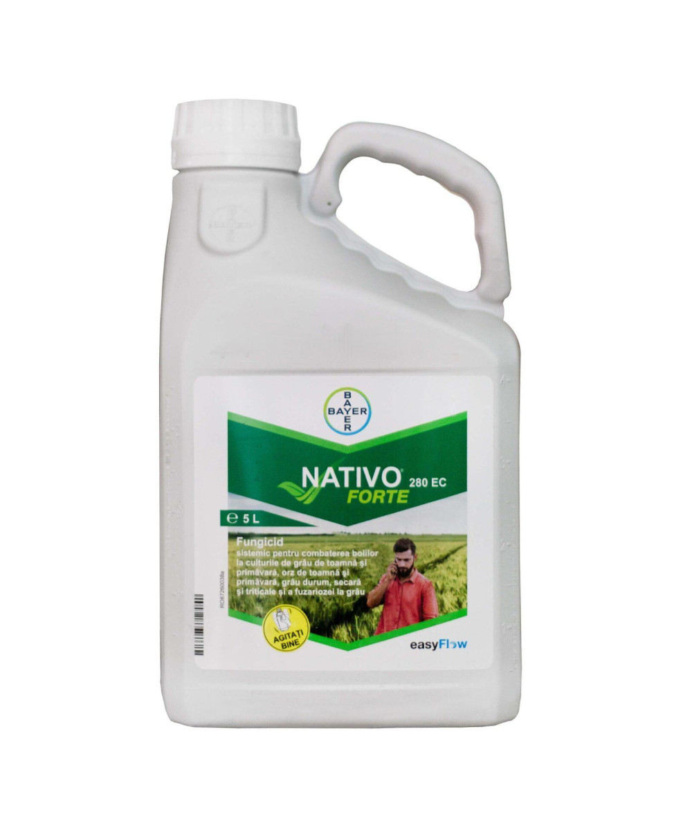 Fungicid NATIVO FORTE 280 EC - 5 Litri, Grau, Orz, Secară, Sistemic, BAYER