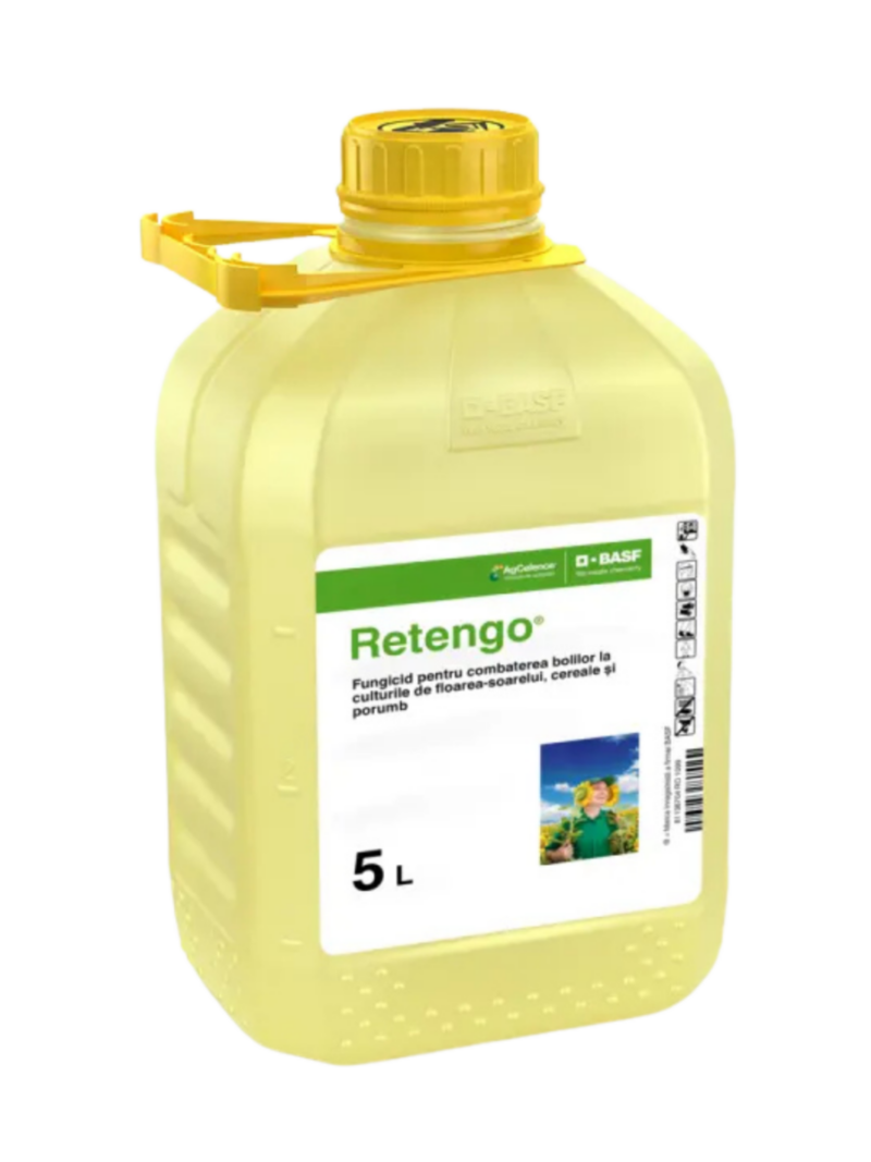 Fungicid RETENGO - 5 Litri, Grau, Floarea Soarelui, Porumb, Alternarioza, Septorioza, BASF