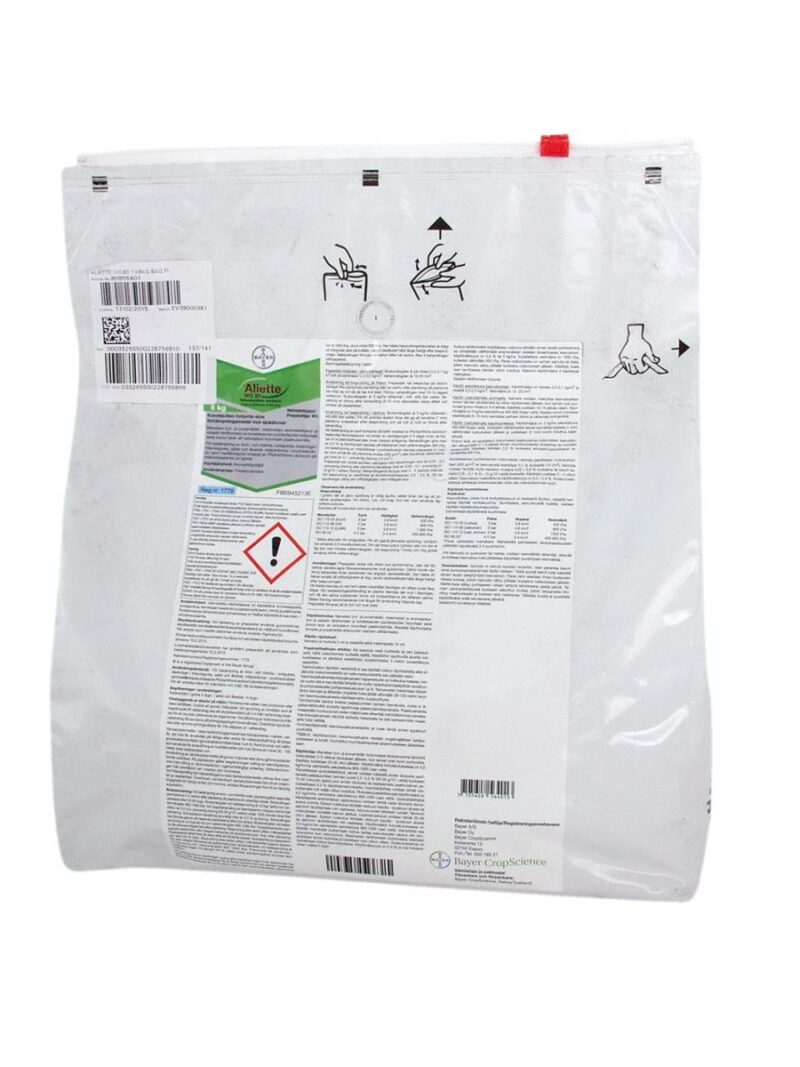 Fungicid ALIETTE 80 WG - 6 kg, Sistemic, Fosetil de aluminiu 80%, Mana, Foc bacterian, BAYER