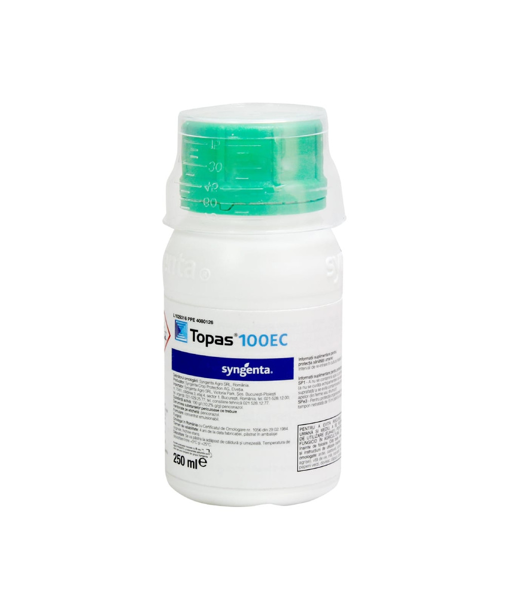 Fungicid TOPAS 100 EC – 250 ml, Sistemic, Penconazol, Syngenta