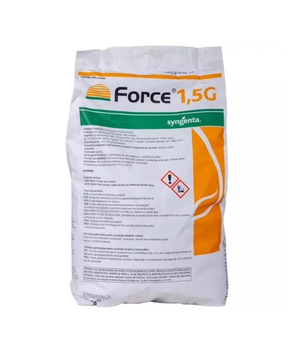 Insecticid Force 1.5 G, - 20 kg, Teflutrin, Sistemic, Syngenta