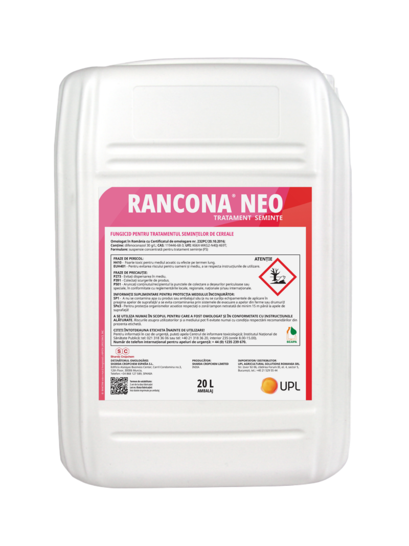 Fungicid Tratament Sămânță RANCONA NEO - 20 Litri, UPL