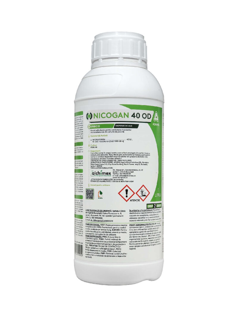 Erbicid NICOGAN 40 OD, 1 Litru, Adama, Postemergent, porumb
