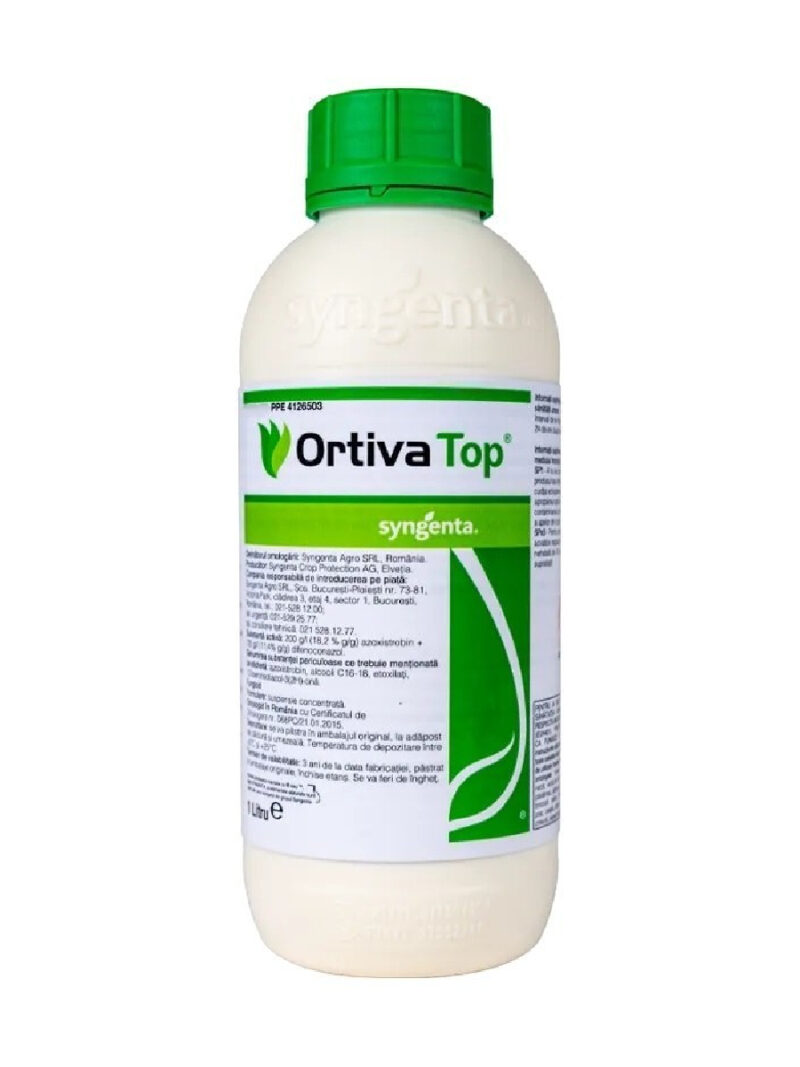 Fungicid ORTIVA TOP - 1 Litru, Contact, Azoxistrobin, Difenoconazol, Syngenta