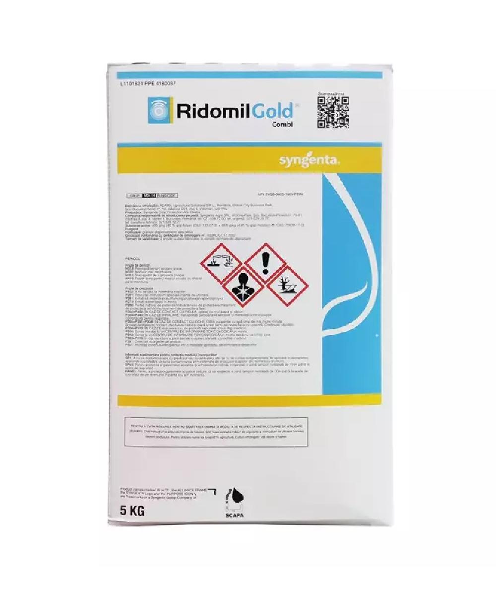 Fungicid RIDOMIL GOLD COMBI - 5 kg, Sistemic, Vita de vie, Hamei, Syngenta