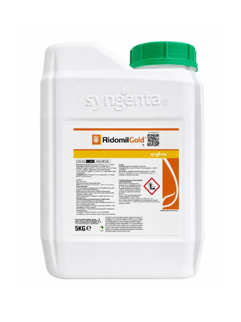 Fungicid RIDOMIL GOLD R - 5 kg, Sistemic, Contact, Cartof, Tomate, Vita de vie, Syngenta