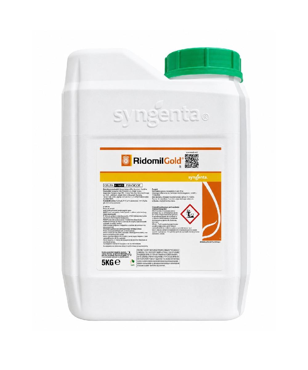Fungicid RIDOMIL GOLD R - 5 kg, Sistemic, Contact, Cartof, Tomate, Vita de vie, Syngenta Fungicid RIDOMIL GOLD R - 5 kg, Sistemic, Contact, Cartof, Tomate, Vita de vie, Syngenta