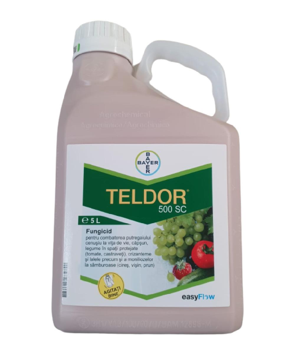 Fungicid TELDOR 500 SC - 5 Litri, Sistemic, Putregai cenusiu, Monilioza, Bayer