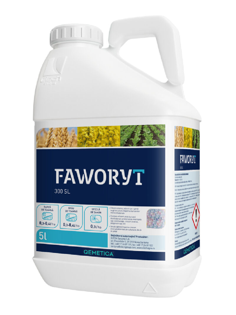 Erbicid FAWORYT 300 SL - 5 Litri, Rapita de toamna, Grau, Sfecla de zahar, QEMETICA