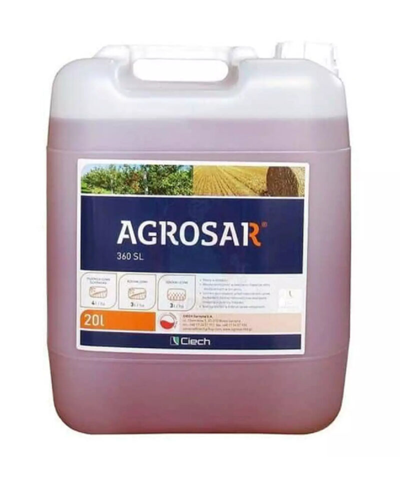 Erbicid Total AGROSAR 360 SL - 20 Litri, Glifosat 360 g/l, QEMETICA ...