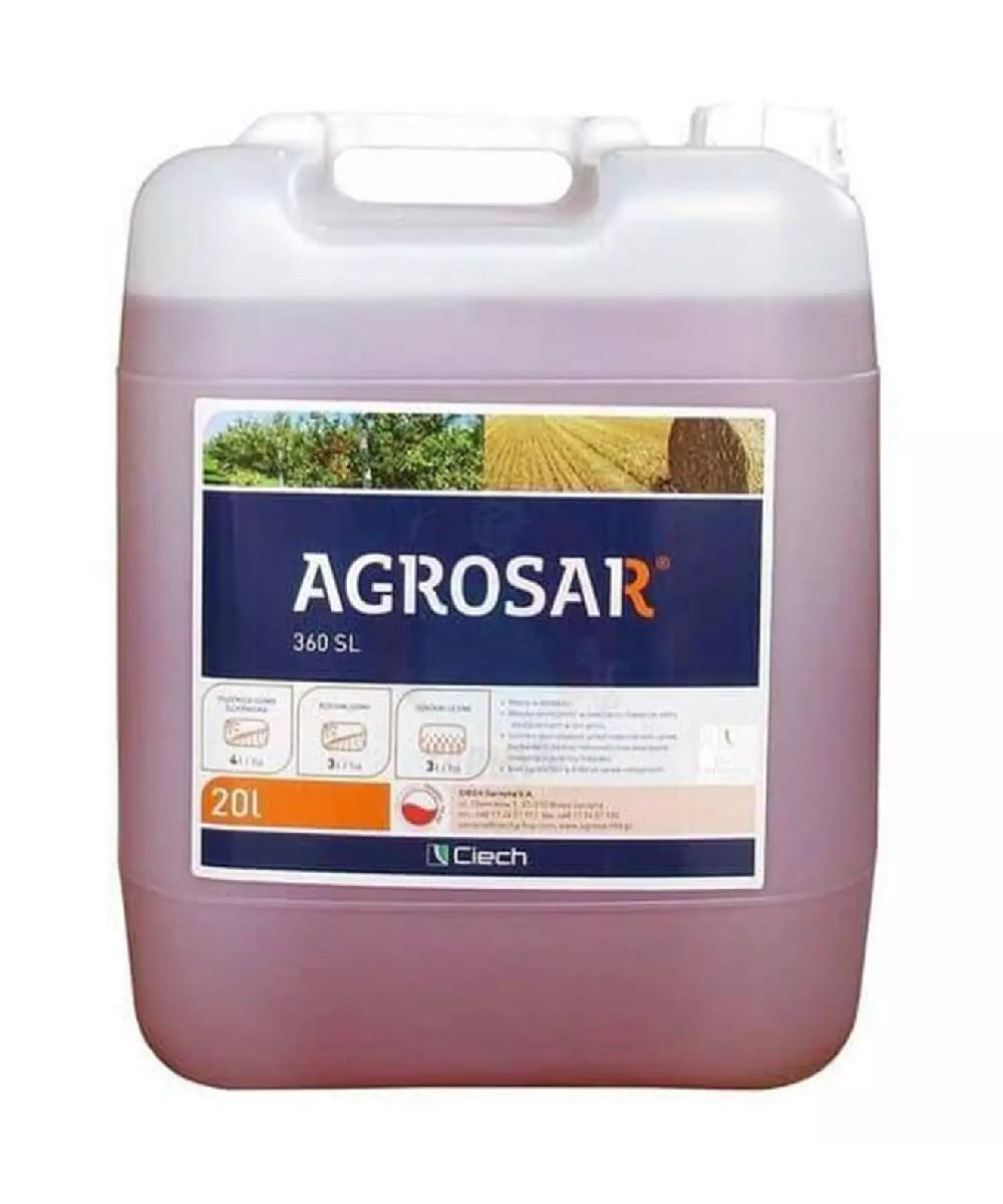 Erbicid Total AGROSAR 360 SL - 20 Litri, Glifosat 360 g/l, QEMETICA