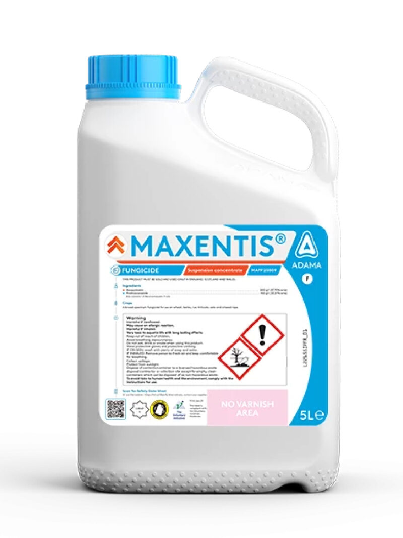 Fungicid MAXENTIS SC - 5 Litri, Grâu, Orz, Triticale, Secară, Rapiță, Floarea-soarelui, Adama