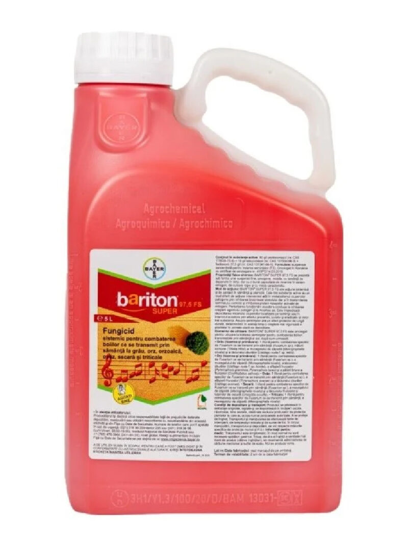 Fungicid Tratament Samanta BARITON SUPER 97,5 FS - 5 Litri, Contact, Bayer