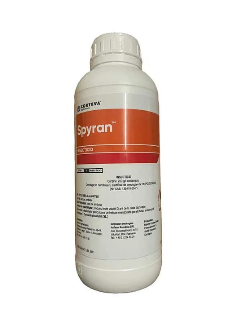 Insecticid SPYRAN - 1 Litru, Acetamiprid, Sistemic, Corteva