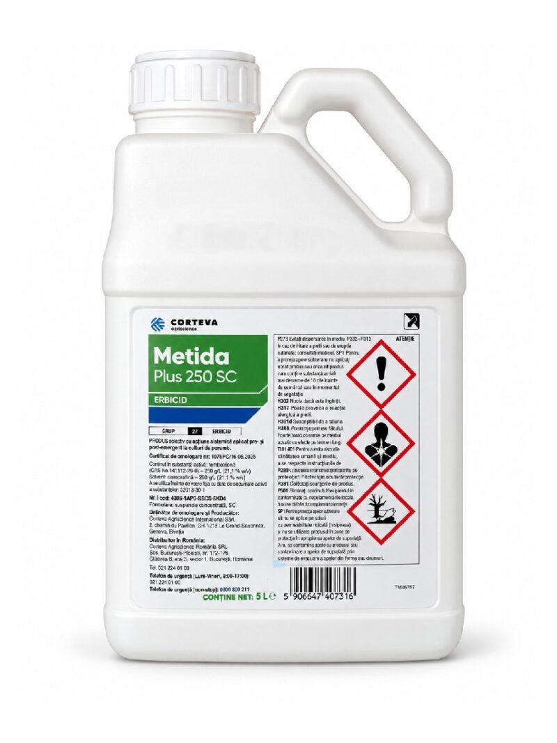 Erbicid METIDA PLUS 250 SC - 5 Litri, Preemergent, Porumb, Corteva