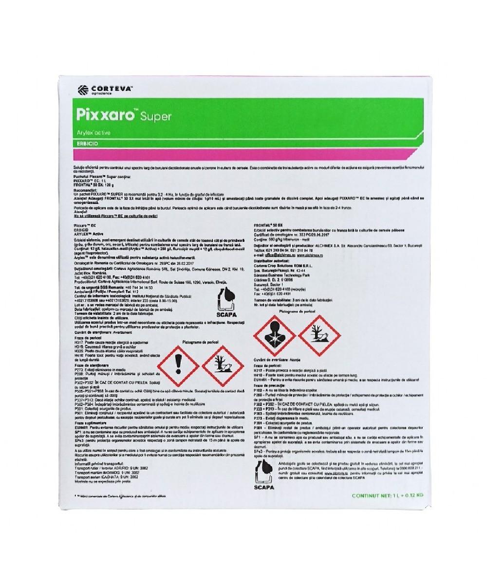 Pachet PIXXARO SUPER - 1 Litru + 0.12 kg - Pachet tehnologic cereale 4 ha, Corteva